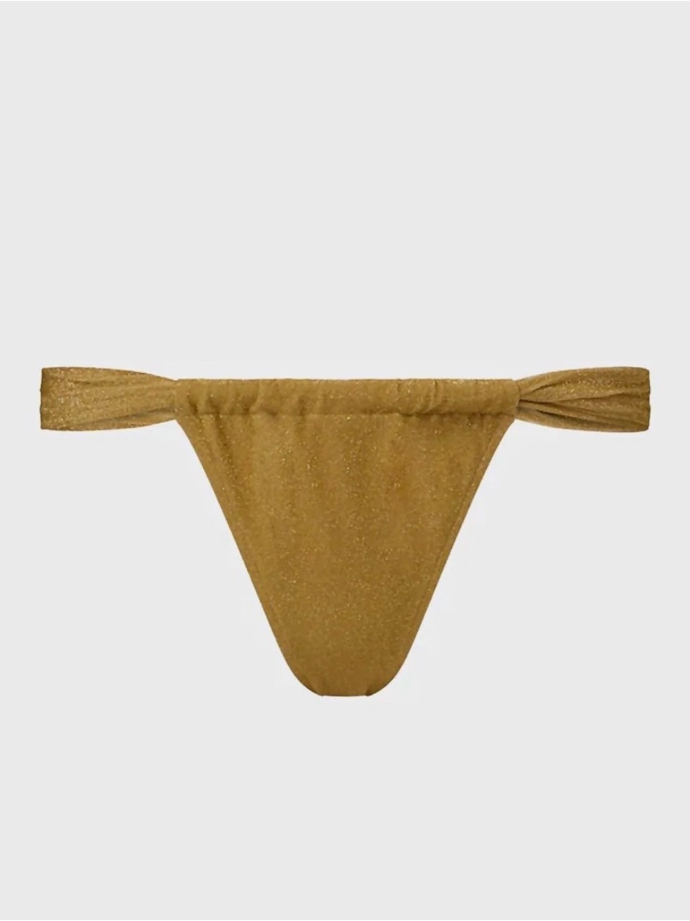 NWT Weworewhat Gold Cheeky Bikini Bottom